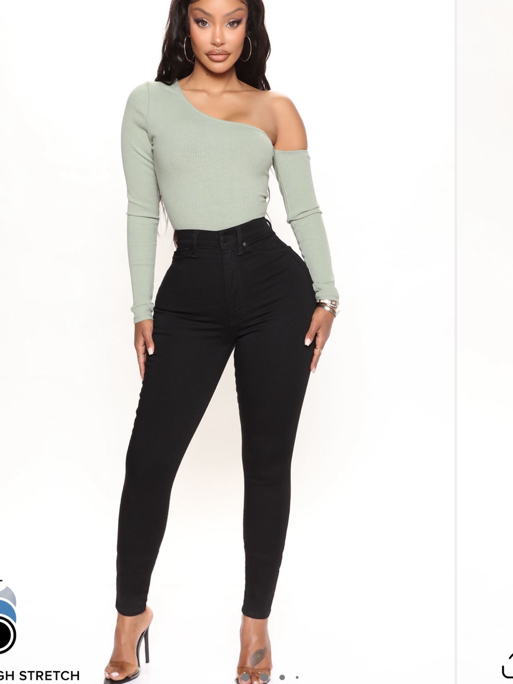 Fashion Nova Black High-Waist Skinny Jeans